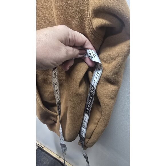 CARHARTT Men's Sweatshirt Jacket XL Distressed Thrashed Hooded Workwear WARM - Picture 11 of 13